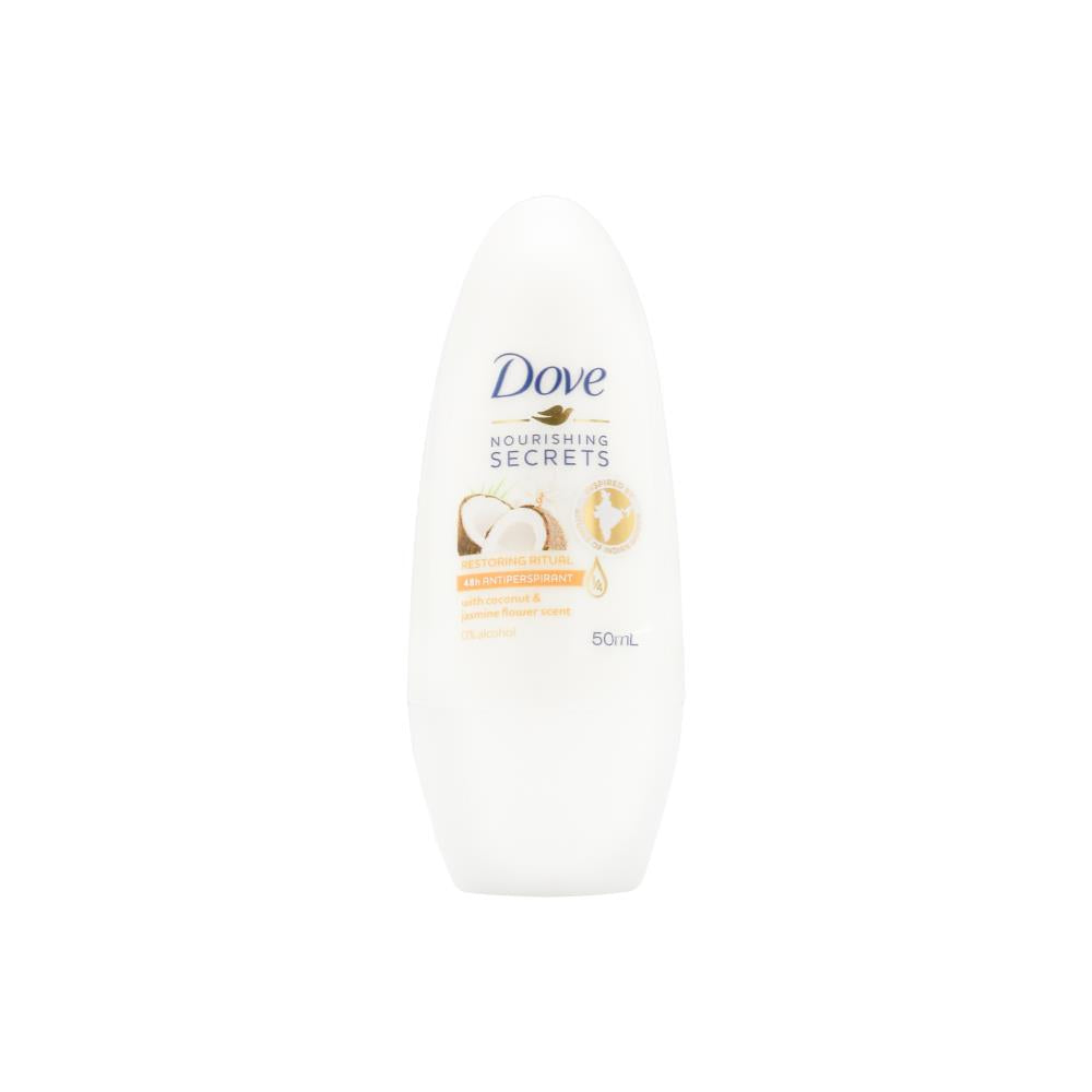 Dove 50Ml Roll On Deodorant With Coconut & Jasmine Flower Scent