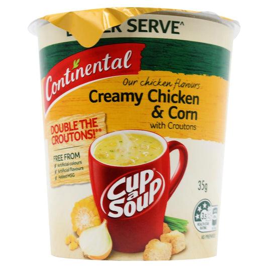 Continental 35G Cup A Soup Creamy Chicken & Corn With Croutons