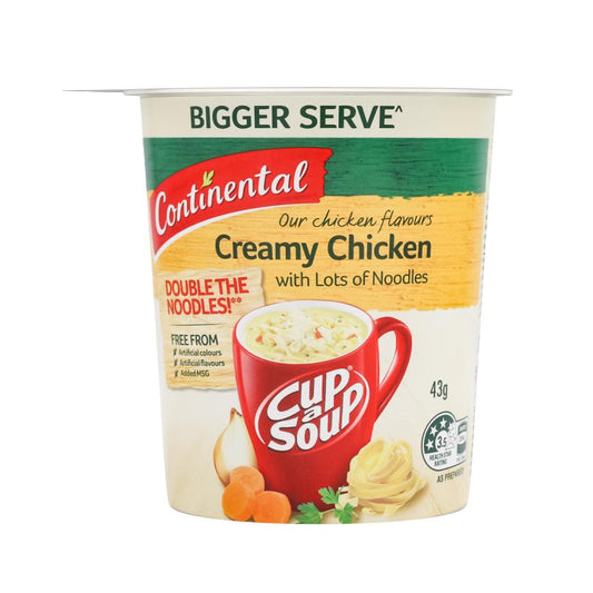Continental 43G Cup A Soup Creamy Chicken With Lots Of Noodles