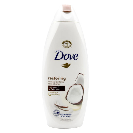 Dove 650Ml Nourishing Body Wash Restoring Coconut Butter & Cocoa Butter
