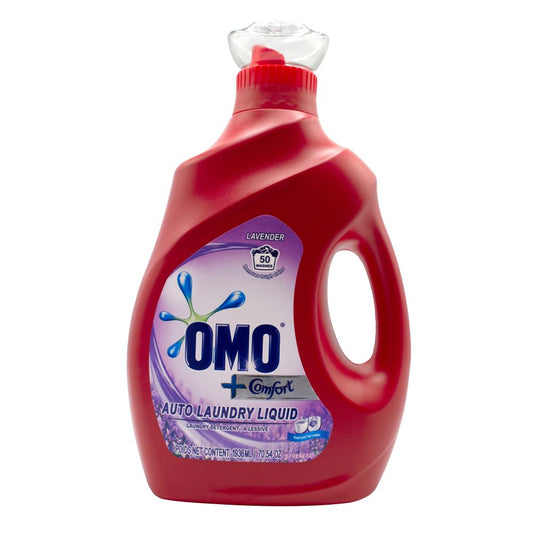 Omo 1936Ml Comfort Auto Laundry Liquid Detergent Lavender Front + Top Loader