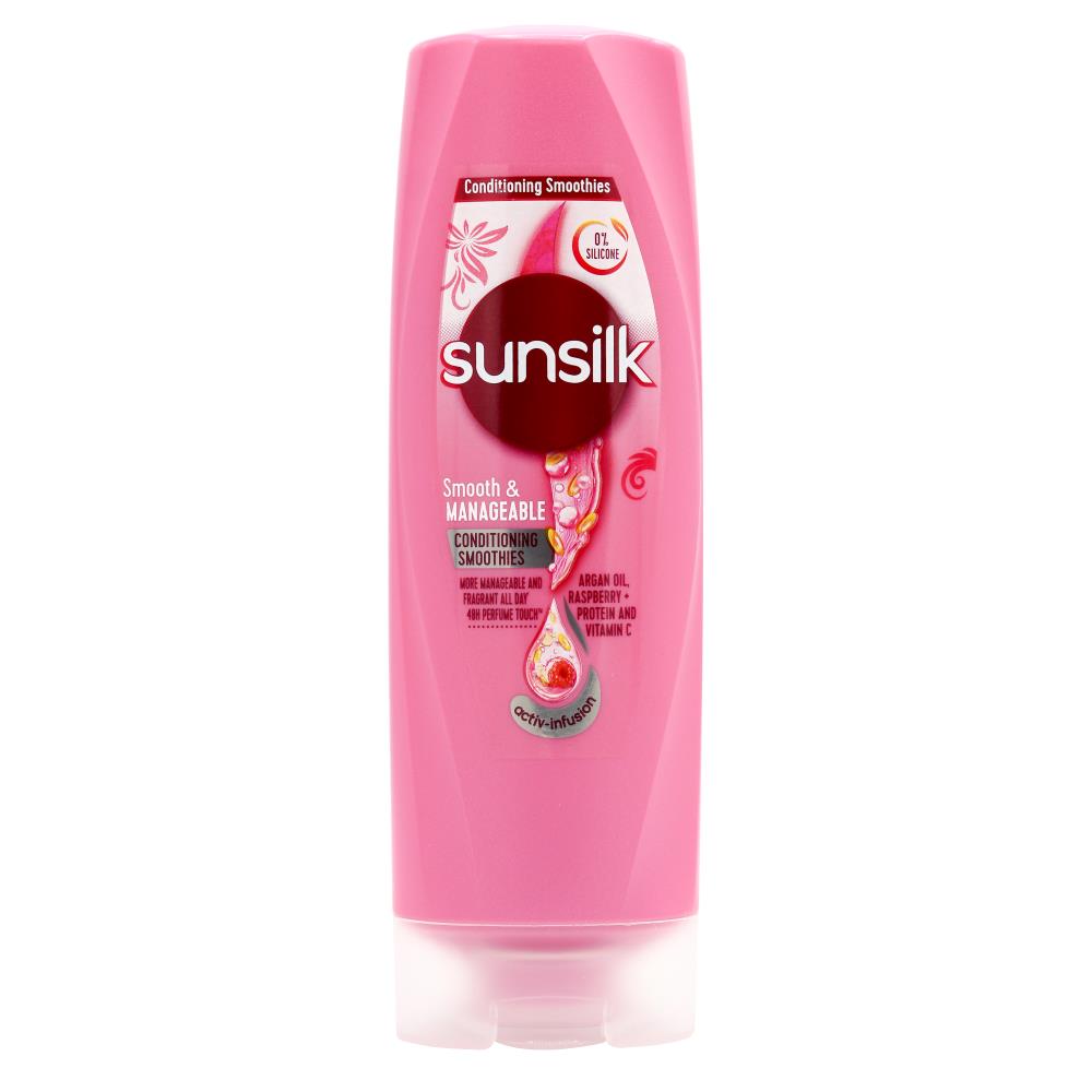 Sunsilk 160Ml Conditioner Smooth And Manageable Raspberry & Argan Oil