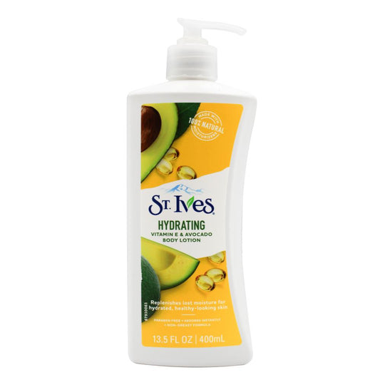 St Ives 400Ml Body Lotion Hydrating Vitamin E & Avocado