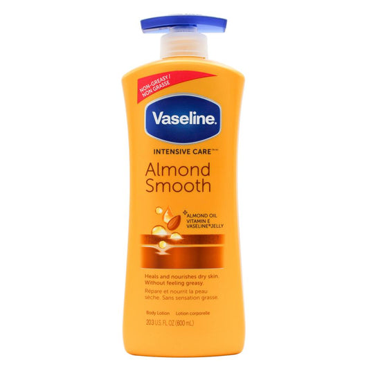Vaseline 600Ml Body Lotion Intensive Care Almond Smooth