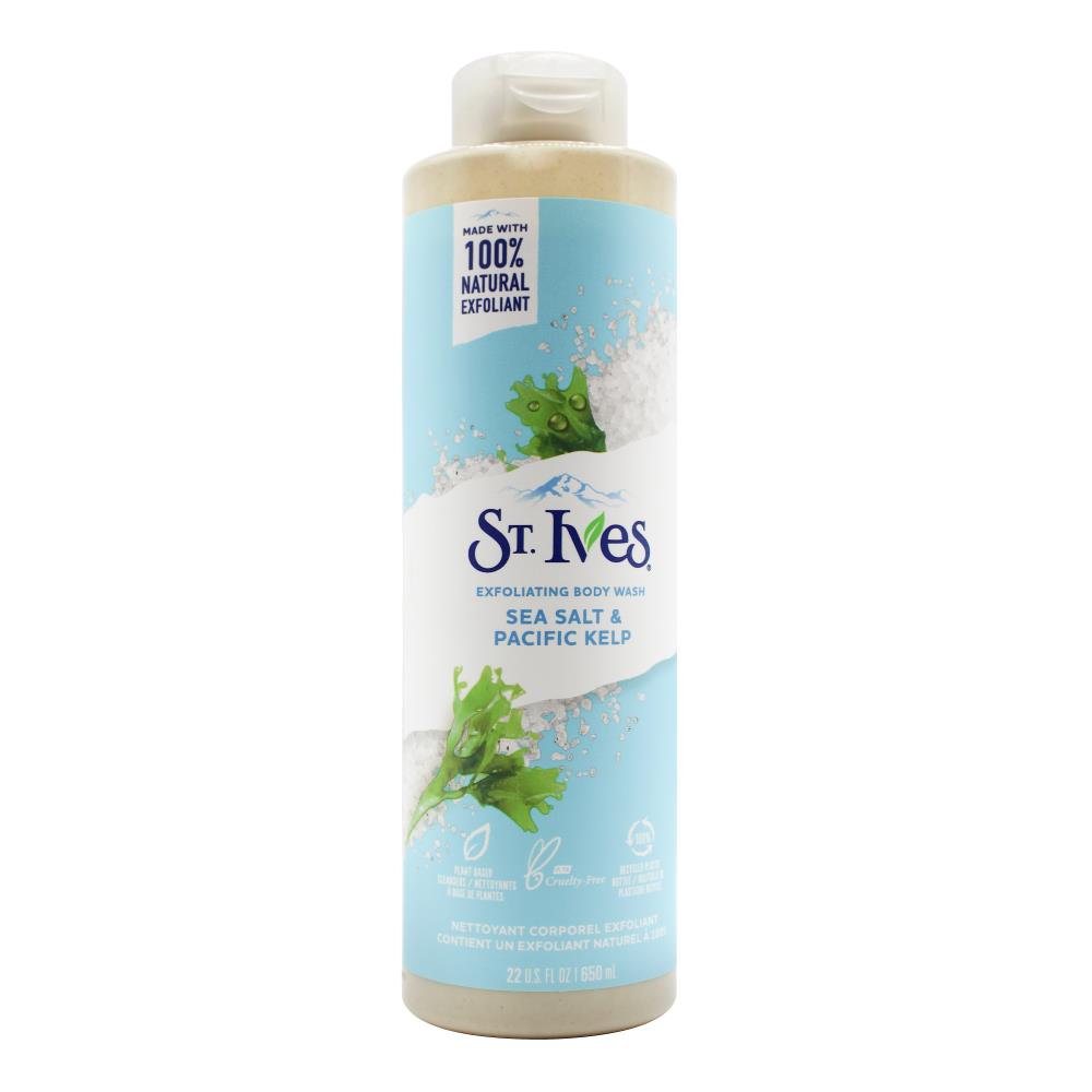 St Ives 650Ml Exfoliating Body Wash Sea Salt & Pacific Kelp