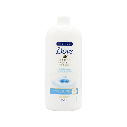 Dove 900Ml Care & Protect Hand Wash Hydrating Care Pear & Aloe Scent Refill