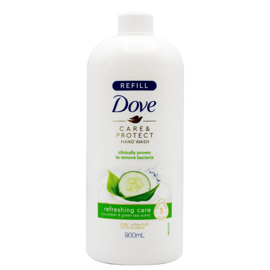 Dove 900Ml Hand Wash Refreshing Care Cucumber & Green Tea Scent Refill