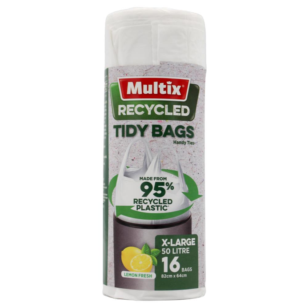 Multix Pk16 Recycled Tidy Bags X-Large 50L 82Cm X 64Cm