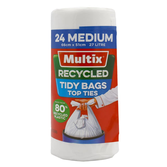 Multix Pk24 Tidy Bags Top Ties Medium 27L 66Cm X 51Cm