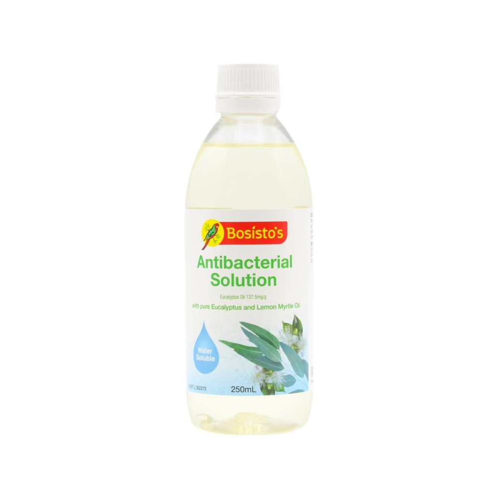 Bosistos 250Ml Antibacterial Solution With Pure Eucalyptus Abd Leon Myrtle Oil