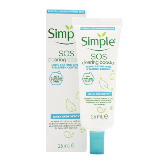 Simple 25Ml Sos Clearing Booster Long Lasting Shine & Blemish Control