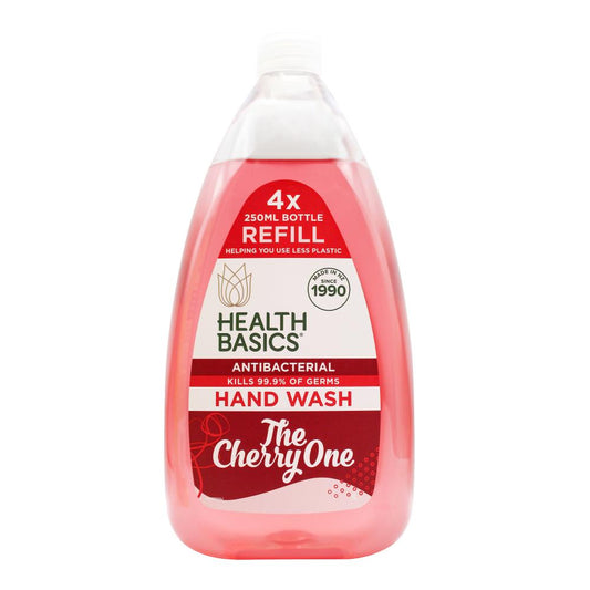 Health Basics 1L Antibacterial Hand Wash Refill The Cherry One