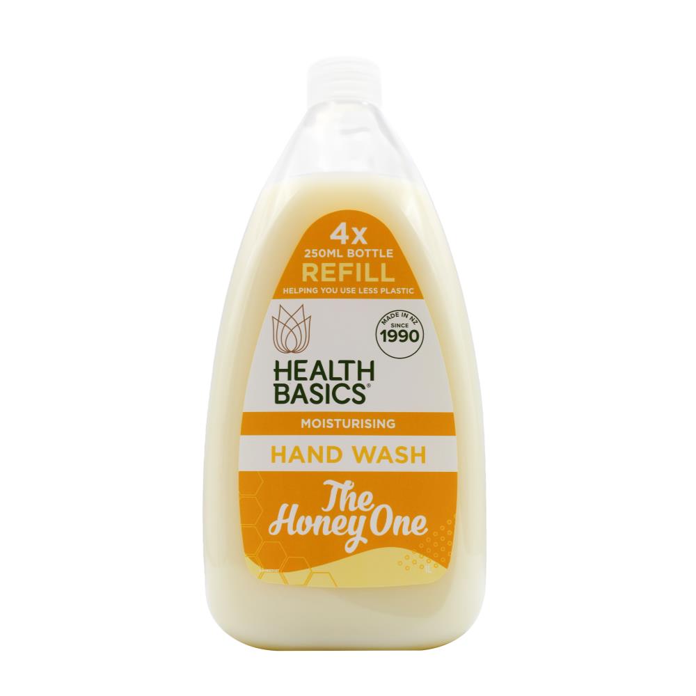 Health Basics 1L Moisturising Hand Wash Refill The Honey One