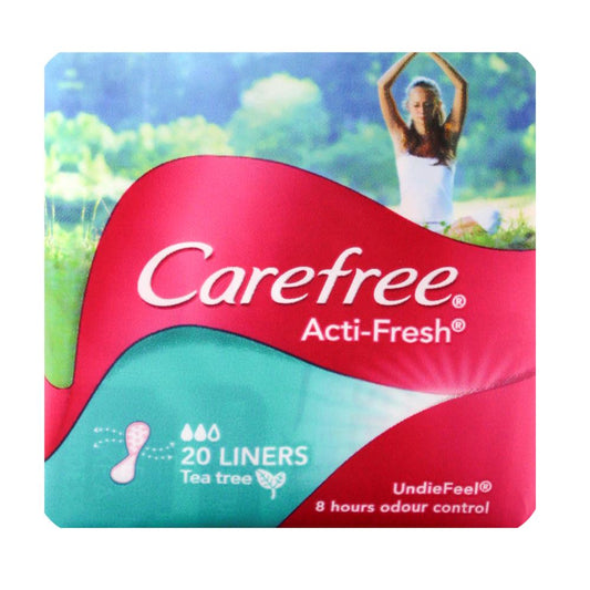 Carefree Pk20 Acti-Fresh Liners Tea Tree