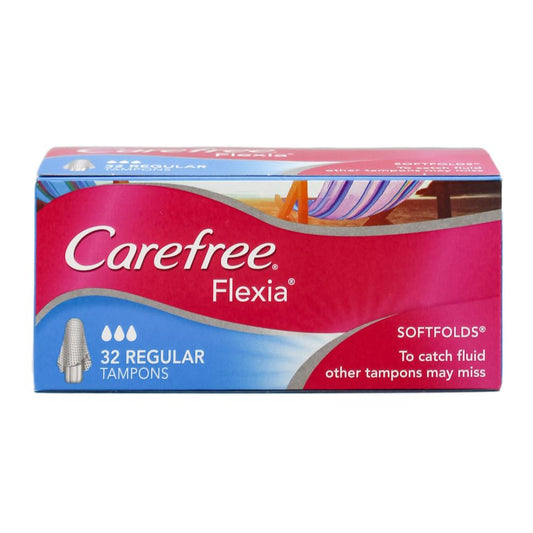 Carefree Pk32 Tampons Soft Folds Regular
