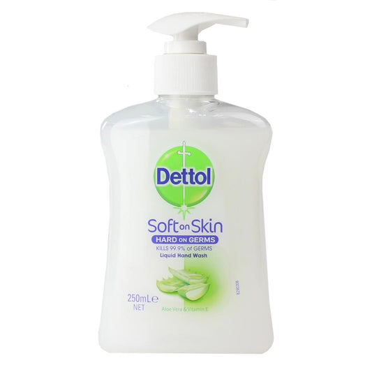 Dettol 250Ml Soft On Skin Liquid Hand Wash Aloe Vera