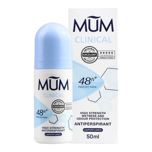Mum 50Ml Clinical Roll On Anti-Perspirant Unperfumed