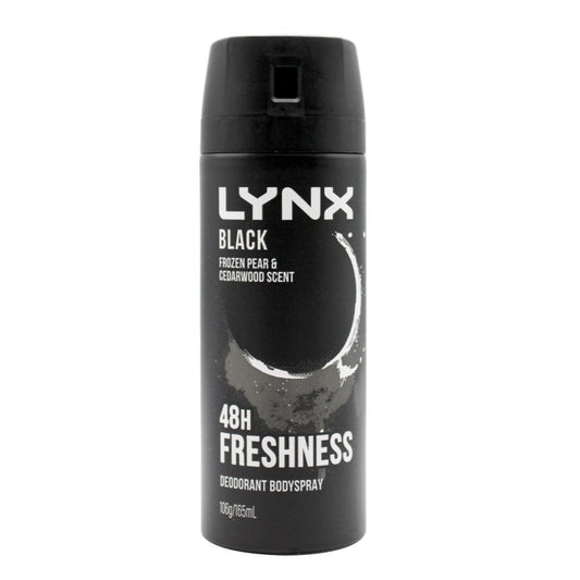 Lynx 106G Body Spray Deodorant Black