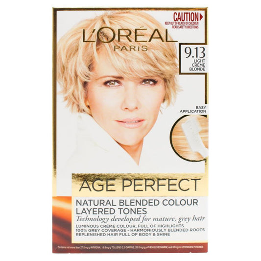 Loreal Paris Hair Colour Age Perfect 9.13 Light Creme Blonde