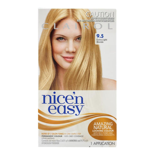 Clairol Nice N Easy Permanent Hair Colour 9.5 Extra Light Blonde