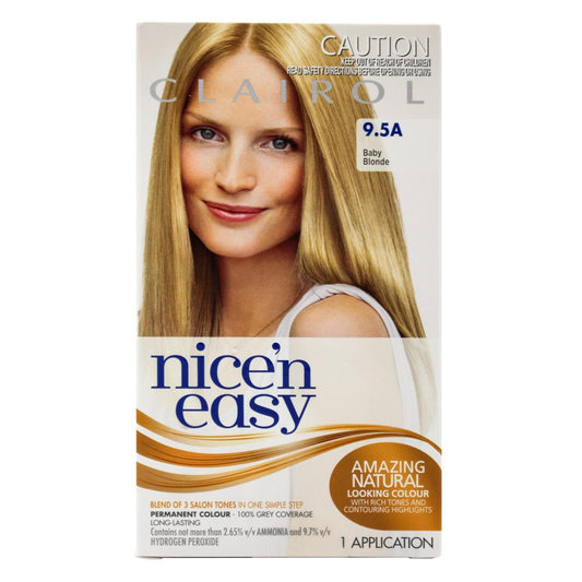 Clairol Nice N Easy Permanent Hair Colour 9.5A Baby Blonde